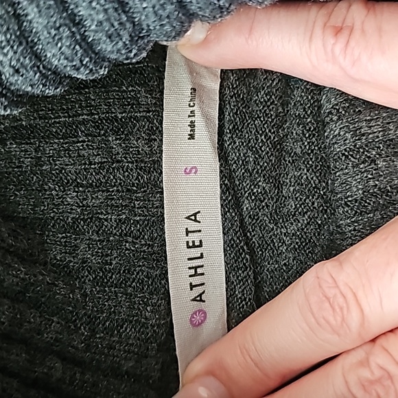 Athleta Merino Wool Gray Sweater Dress, Size Small - Picture 5 of 11